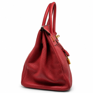 Hermès Birkin 35 Pelle bordeaux, Hardware Oro