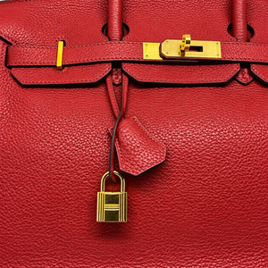 Hermès Birkin 35 Pelle bordeaux, Hardware Oro