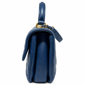 Chanel Trendy CC Top Handle Media, Blu