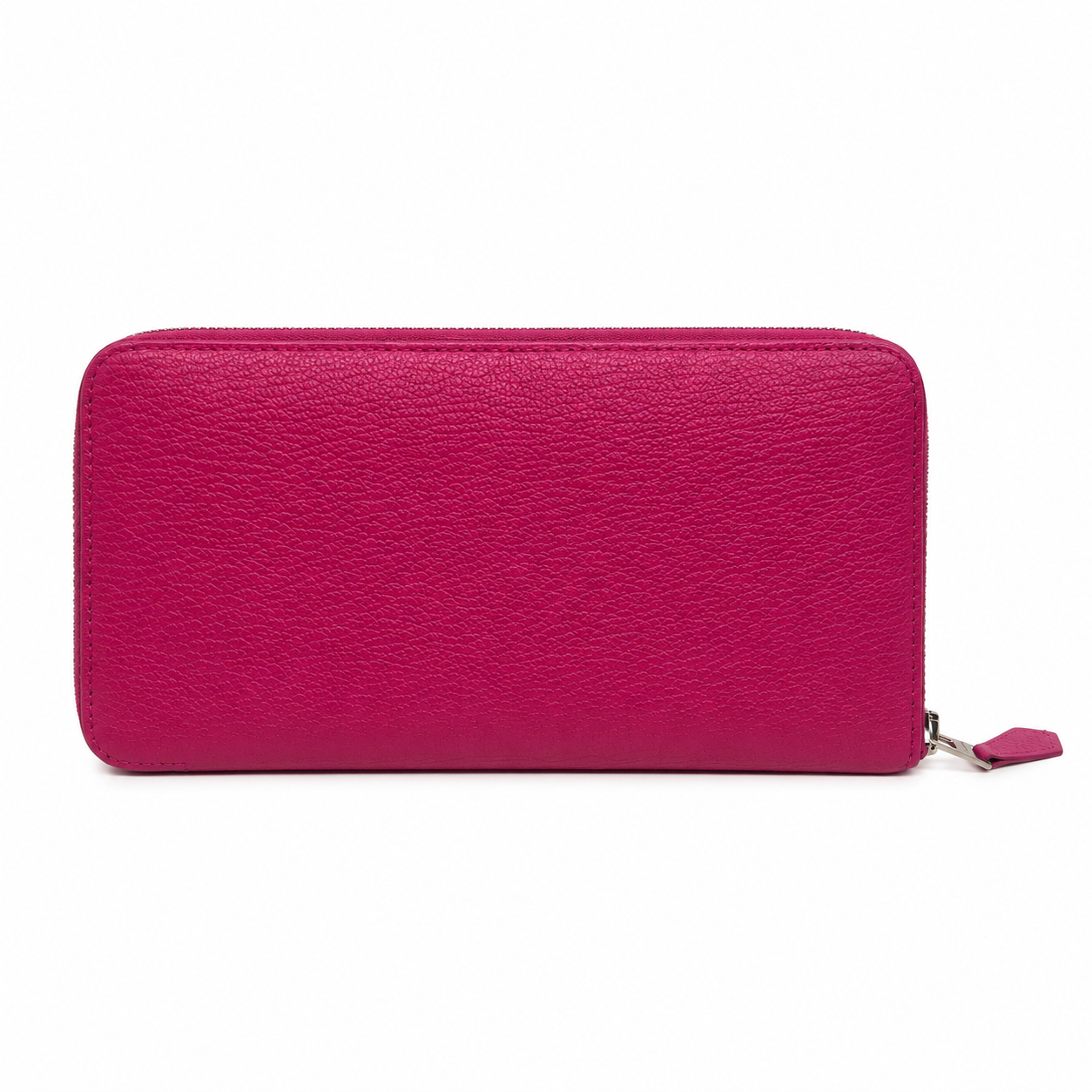 Hermès Silk'In Classique Portafoglio Lungo Rosa Porpora