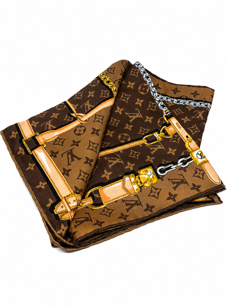 Louis Vuitton Foulard in seta Monogram