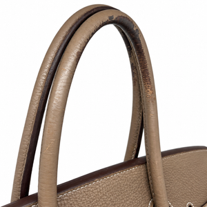 Hermès Birkin 35 Étoupe, Pelle Togo, hardware argento