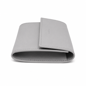 Portacarte Jil Sander in pelle grigia