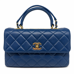 Chanel Trendy CC Top Handle Media, Blu