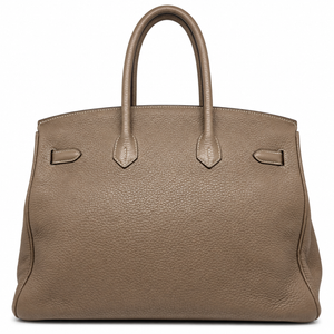 Hermès Birkin 35 Étoupe, Pelle Togo, hardware argento