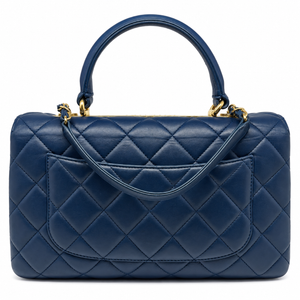 Chanel Trendy CC Top Handle Media, Blu