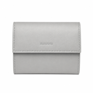 Portacarte Jil Sander in pelle grigia