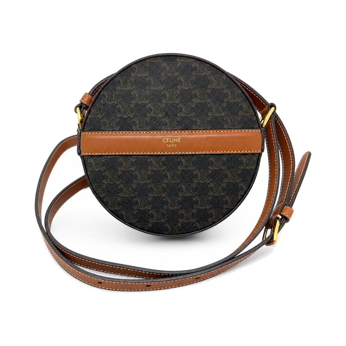 Céline Triomphe Canvas Round Bag