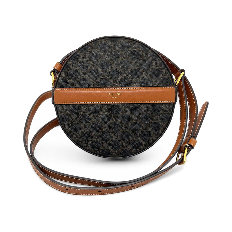 Céline Triomphe Canvas Round Bag