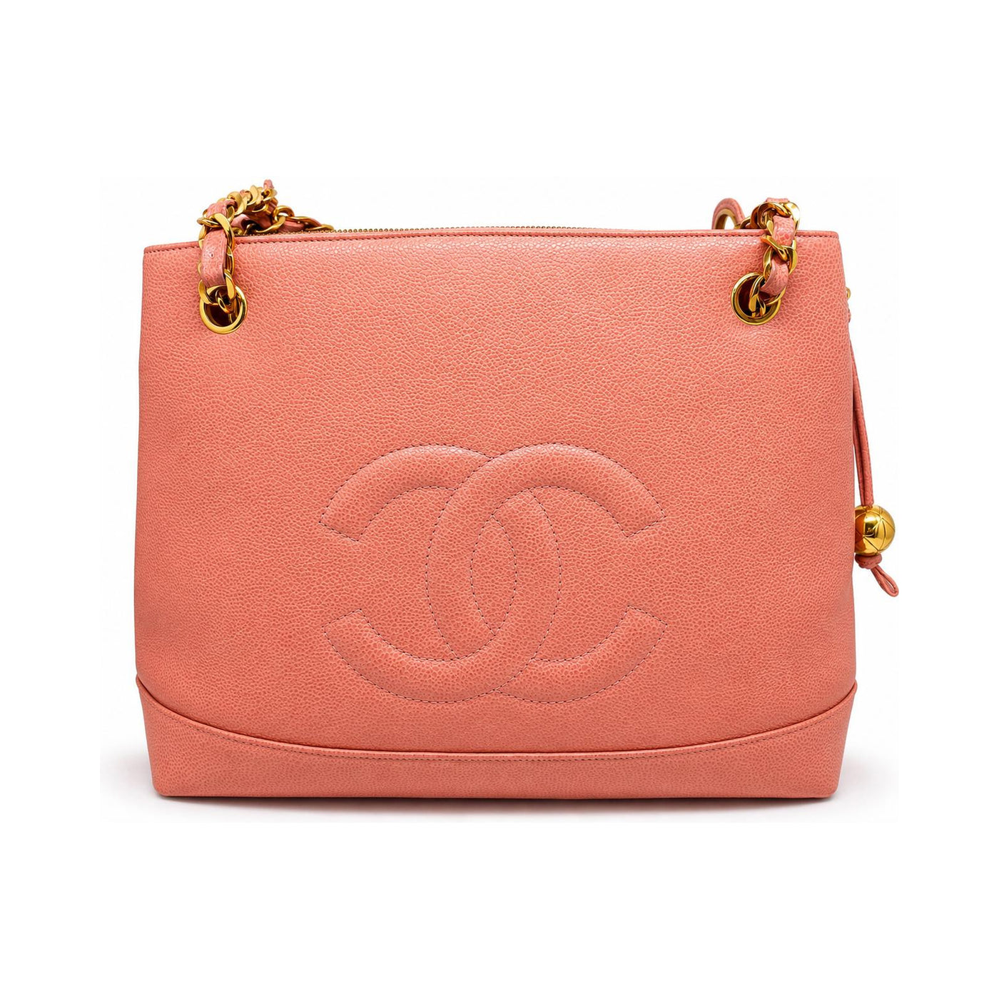 Chanel Vintage Timeless CC Tote Caviar Rosa