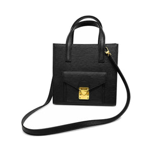 Fendi Tote Bag Pelle Nera Texturizzata Hardware Gold